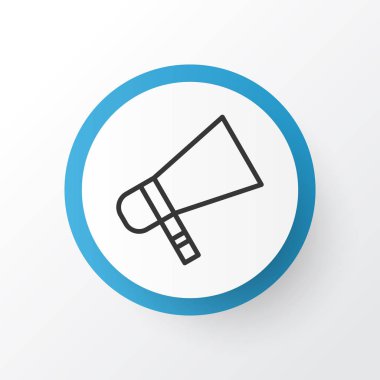 Megafon simgesi simgesi. Premium Kalite izole megafon öğe Trendy tarzı.