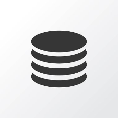 Veritabanı simgesi simgesi. Üstün kaliteli moda stil öğesinde Db izole.