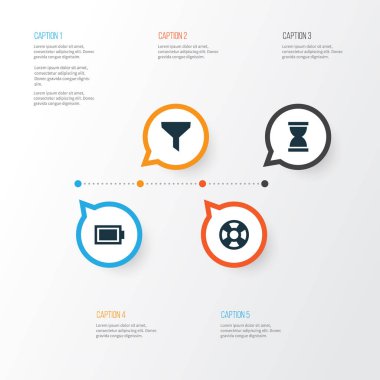 Kullanıcı simgeleri ayarlayın. Süzgeç, kum saati, Lifebuoy öğeleri koleksiyonu. Ayrıca enerji, izlemek, süzgeç gibi simgeler içerir.