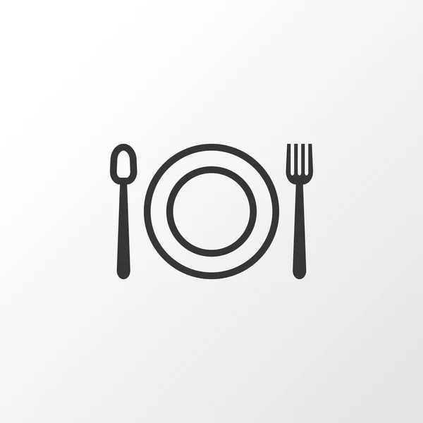 Restaurant Icon Symbol. Premium Quality Isolated Eating Element In Trendy Style. — Stock Vector