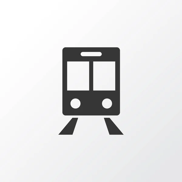 Τρένο σύμβολο εικονίδιο. Πριμοδότηση ποιότητας απομονωμένες σιδηροδρομική μεταφορά στοιχείο σε μοντέρνο στυλ. — Διανυσματικό Αρχείο