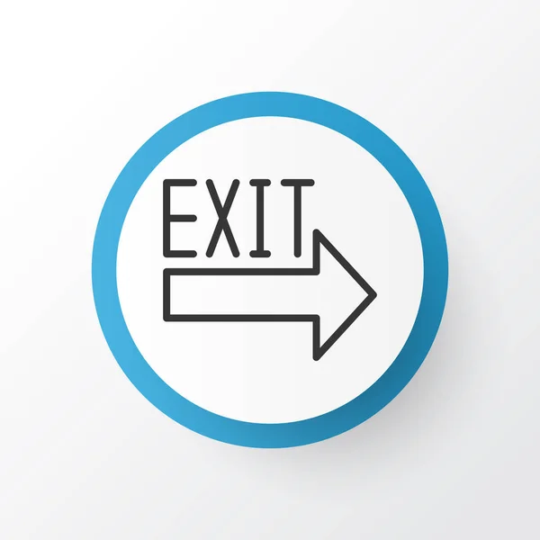 Exit Sign Icon Symbol. Premium Quality Isolated Doorway Element In Trendy Style. — Stock Vector