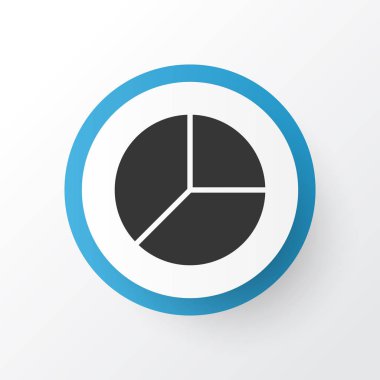 Pasta grafik simgesi simgesi. Üstün kaliteli moda stil öğesinde Cicrcle grafik izole.