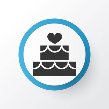 Pasta simgesi simgesi. Premium Kalite izole pasta öğe Trendy tarzı.