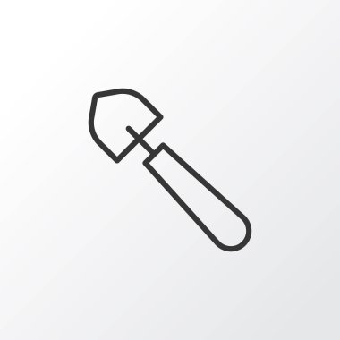 Simge simge kürek. Premium Kalite izole Kepçe öğe Trendy tarzı.