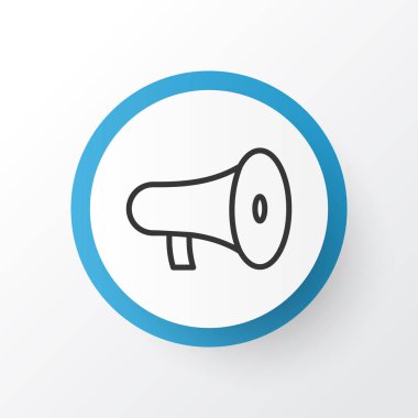 Hoparlör simgesi simgesi. Premium Kalite izole megafon öğe Trendy tarzı.