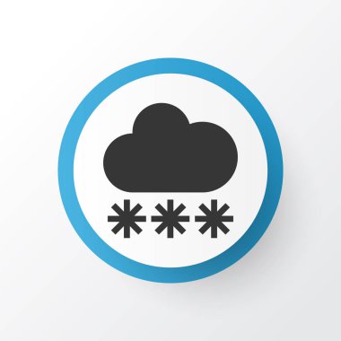 Kar simgesi simgesi. Premium Kalite izole karlı öğesinde Trendy tarzı.