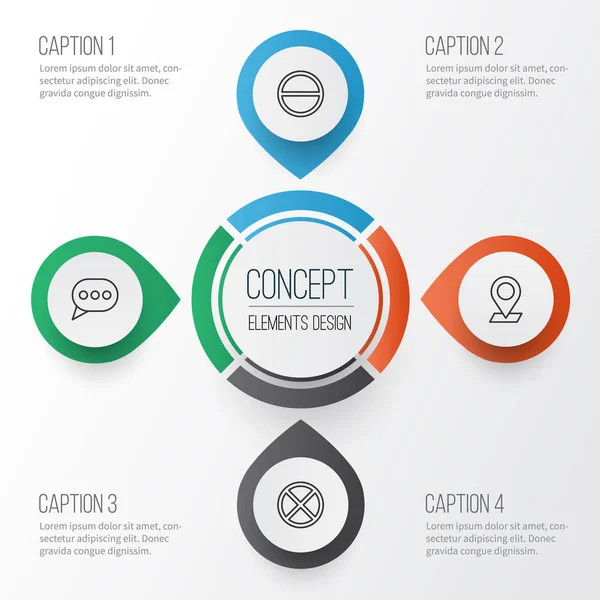 Ağ Icons Set. Çöp, çıkış, belirlemekte ve diğer öğeleri koleksiyonu. Ayrıca Pinpoint, yanlış, çöp gibi simgeler içerir.