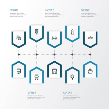 Ulaşım anahat simgelerini belirlemek. Moped, otobüs, işaret ve diğer öğeleri koleksiyonu. Ayrıca P, monoray, rehber gibi simgeler içerir.