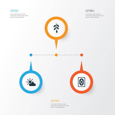 Tatil Icons Set. Verilirse, Nachmittag, meyve ve diğer öğeleri koleksiyonu. Ayrıca Kur'an, Asr, Scrolls gibi simgeler içerir.