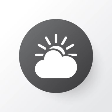 Güneş ışığı simgesi simgesi. Premium Kalite izole güneş-bulut öğe Trendy tarzı.