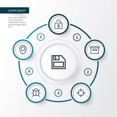 Kullanıcı anahat simgeleri ayarlayın. Hedef, disket, arşiv ve diğer öğeleri koleksiyonu. Ayrıca mahkeme, Bankası, virüs gibi simgeler içerir.