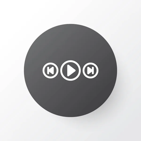 Símbolo do Media Player Icon. Elemento de botões de áudio isolado de qualidade premium no estilo moderno . — Vetor de Stock