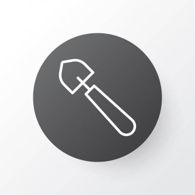 Simge simge kürek. Premium Kalite izole Kepçe öğe Trendy tarzı.