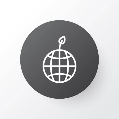 Doğa simgesi simgesi. Premium Kalite izole dünya ekoloji eleman Trendy tarzı.