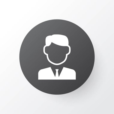 İşadamı simgesi simgesi. Premium Kalite izole iş adamı öğe Trendy tarzı.