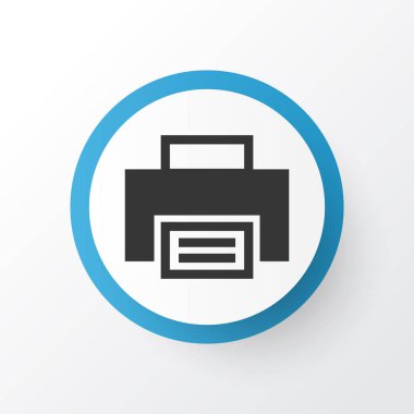 Simge simge yazdırın. Premium Kalite izole Yazıcı öğesi Trendy tarzı.