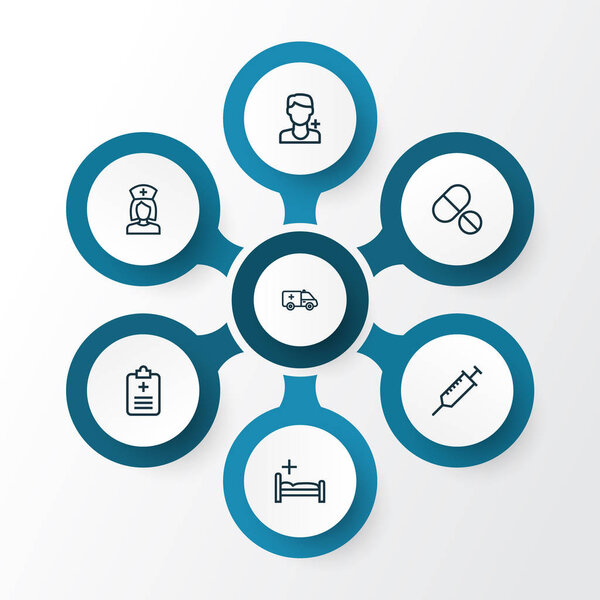 Набор иконок с антибиотиками. Коллекция медсестер, доктор, инъекции и другие элементы. Также включает в себя такие символы, как окатыши, таблетки, палатки
.