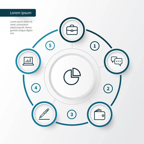 İş anahat simgelerini belirlemek. M-cüzdan, konuşma, evrak ve diğer öğeleri koleksiyonu. Ayrıca grafik, evrak çantası, çanta gibi simgeler içerir.