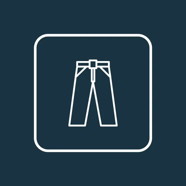 Nadrág szimbólumát. Prémium minőségű elszigetelt nadrág elem divatos stílusban. — Stock Vector