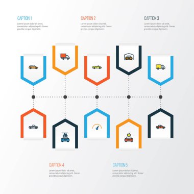 Otomatik Renkli Anahat simgelerini belirlemek. Çamaşır, Van, spor ve diğer öğeleri koleksiyonu. Ayrıca araba, otobüs, hız gibi simgeler içerir.