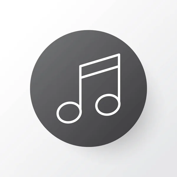 Muziek Opmerking pictogram symbool. Premium kwaliteit geïsoleerd kwarten Element In Trendy stijl. — Stockvector
