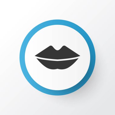 Dudak simgesi simgesi. Premium Kalite izole ağız öğe Trendy tarzı.