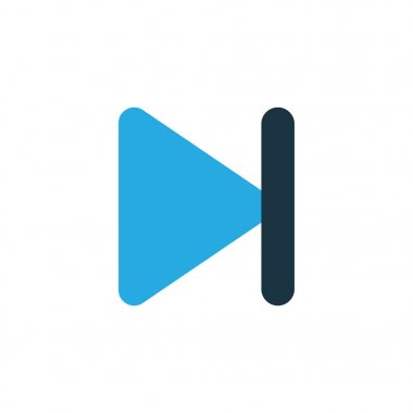 Bitirme renkli simgesi simgesi. Premium Kalite izole bitiş öğesinde Trendy tarzı.