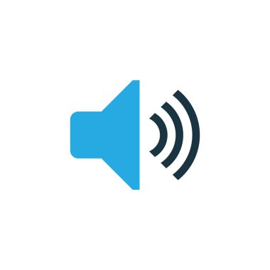 EZÂNI renkli simge sembolü. Premium Kalite izole megafon öğe Trendy tarzı.