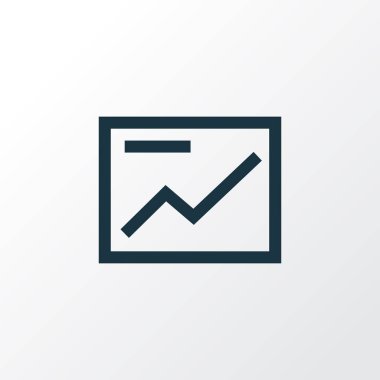 Sunuyu anahat simgesi. Premium Kalite izole grafik öğesinin Trendy tarzı.