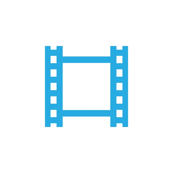 Símbolo de icono colorido de vídeo. Elemento de película aislada de calidad premium en estilo moderno . — Vector de stock