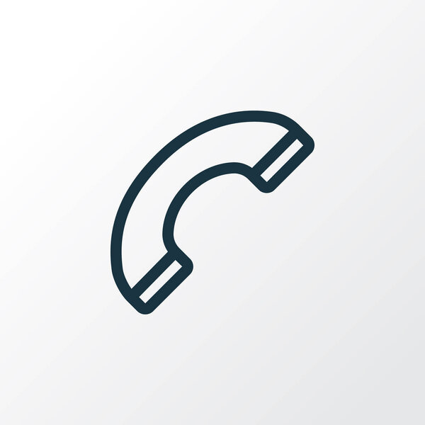 Символ контура телефона. Элемент вызова премиум-качества в модном стиле
.