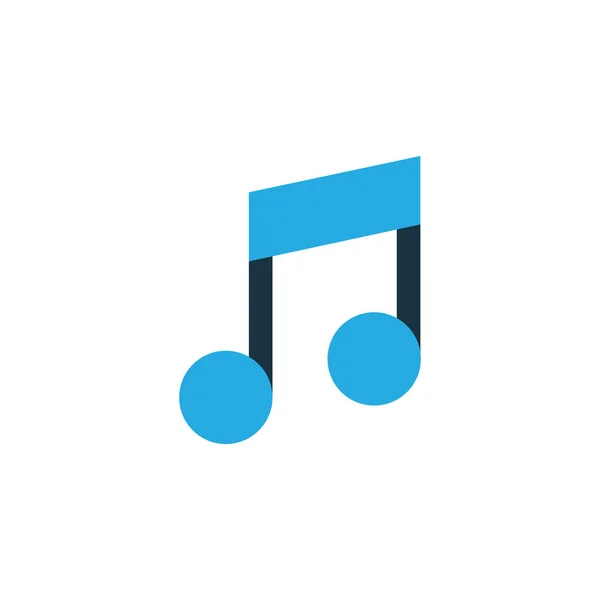 Σύμβολο πολύχρωμο εικονίδιο μουσικής. Πριμοδότηση ποιότητας απομονωμένες μουσική νότα στοιχείο σε μοντέρνο στυλ. — Διανυσματικό Αρχείο