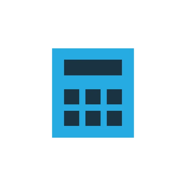 Símbolo colorido do ícone da calculadora. Qualidade Premium Isolado Calcular Elemento Em Estilo Trendy . — Vetor de Stock