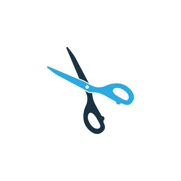 Schaar kleurrijke pictogram symbool. Premium kwaliteit geïsoleerd Shears Element In Trendy stijl. — Stockvector