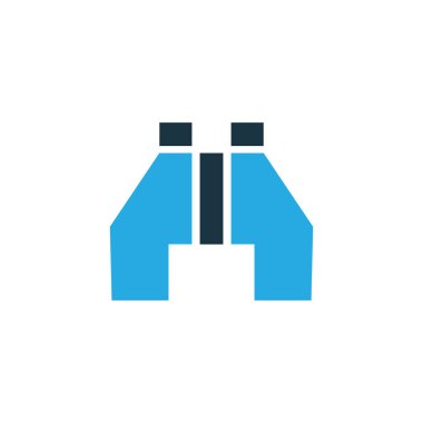 Renkli simge simge bulun. Premium Kalite izole dürbün öğesinde Trendy tarzı.