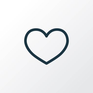 Anahat simgesini seviyorum. Premium Kalite izole Isı öğe Trendy tarzı.