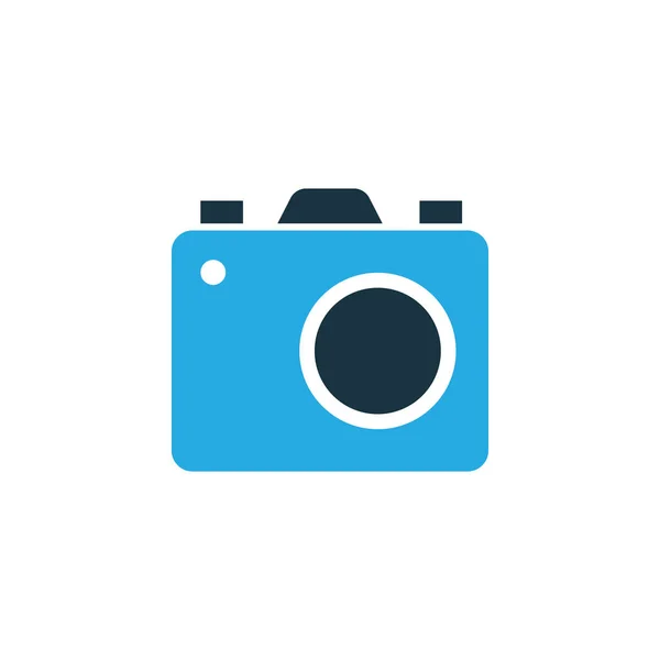 Foto apparater färgglada ikon Symbol. Premium kvalitet isolerade kameran Element i trendig stil. — Stock vektor
