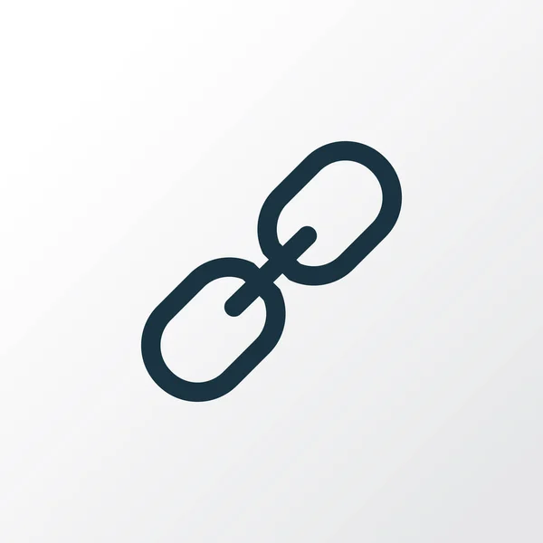 Řetězce Symbol osnovy. Prémiové kvality izolované Link prvek v Trendy stylu. — Stockový vektor