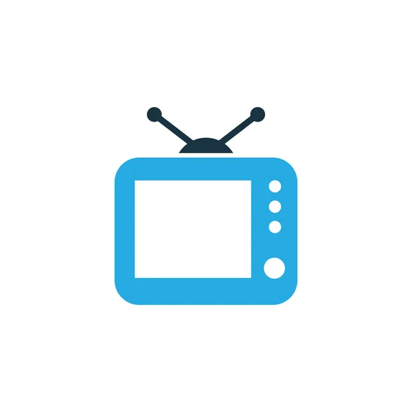 Tv Colorido icono de símbolo. Elemento de televisión aislado de calidad premium en estilo moderno . — Archivo Imágenes Vectoriales