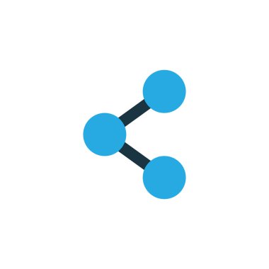 Renkli simge simge paylaşmak. Premium Kalite yalıtılmış ağ öğesi Trendy tarzı.