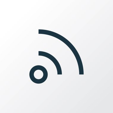 WiFi anahat simgesi. Üstün kaliteli yem moda stil öğesinde izole.