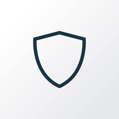 Kalkan anahat simgesi. İzole üstün kaliteli moda stil öğesinde korumak.