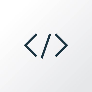 Etiket anahat simgesi. Premium Kalite izole kod öğesi Trendy tarzı.