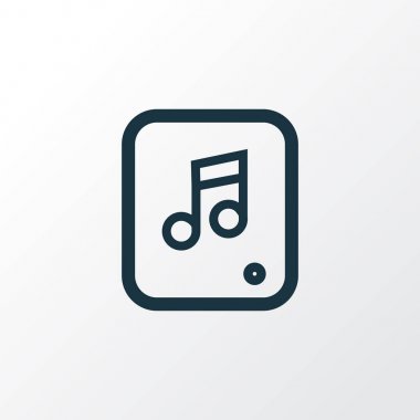 Multimedya anahat simgesi. Premium Kalite izole dosya öğesi Trendy tarzı.