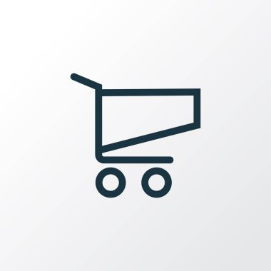 Anahat simgesini alışveriş. Premium Kalite izole sepeti öğe Trendy tarzı.