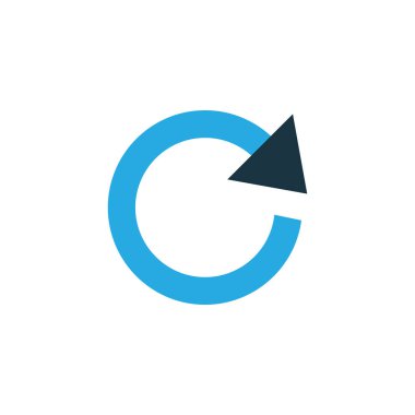 Renkli simge sembolü yeniden yükleyin. Premium Kalite izole yenileme öğe Trendy tarzı.