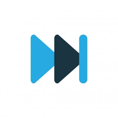 Sonraki renkli simgesi simgesini. Premium Kalite izole ileri öğesinde Trendy tarzı.