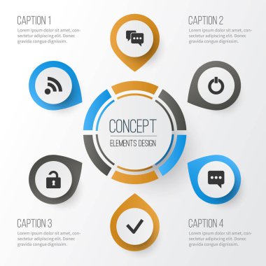 Kullanıcı simgeleri ayarlayın. Messenger, düğme, açık ve diğer öğeleri koleksiyonu. Ayrıca başlangıç, mesaj, dalga gibi simgeler içerir.