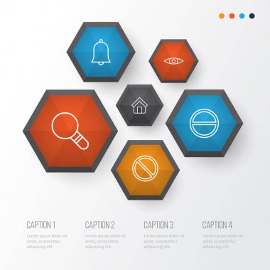 Web simgeler kümesi. Engel, Bell, göz atmak ve diğer öğeleri koleksiyonu. Ayrıca sembolleri gibi reddedildi içerir, kaldırmak, büyütme.